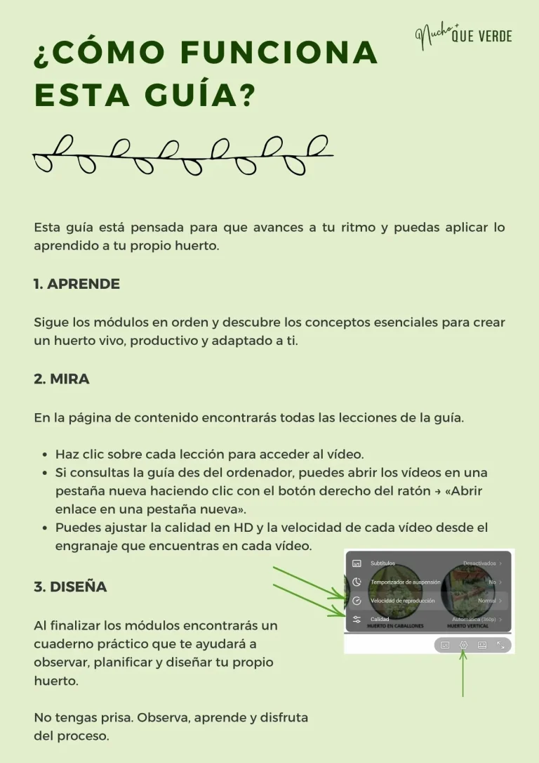 página 3 de la guía huerto con sentido